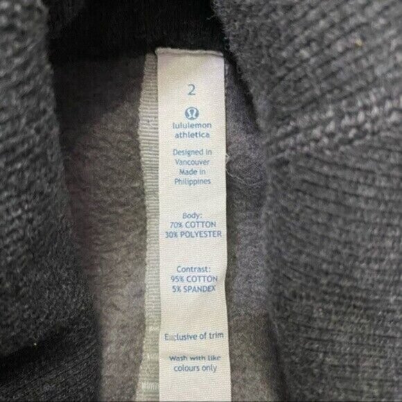 Lululemon Yin To My Yang Cardi Heathered Black Women Size 2 - Picture 11 of 11